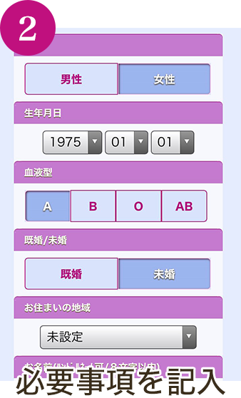 必要事項を記入